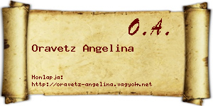 Oravetz Angelina névjegykártya